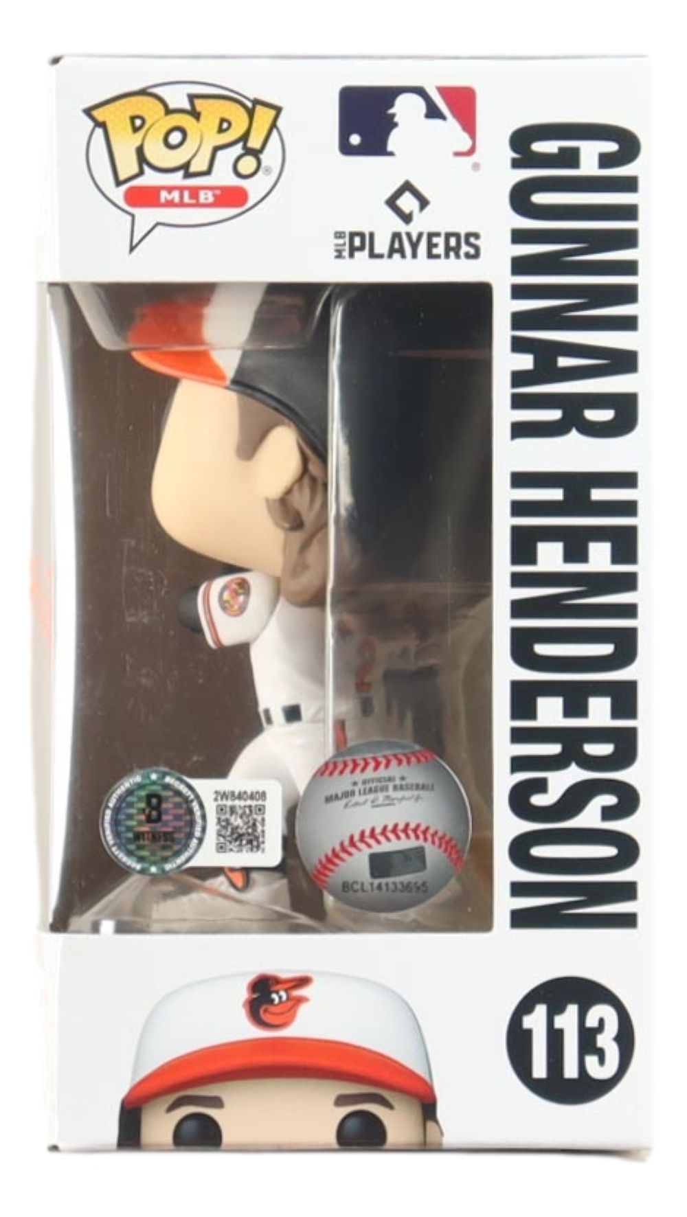 Gunnar Henderson Signed Baltimore Orioles Funko Pop #113 BAS