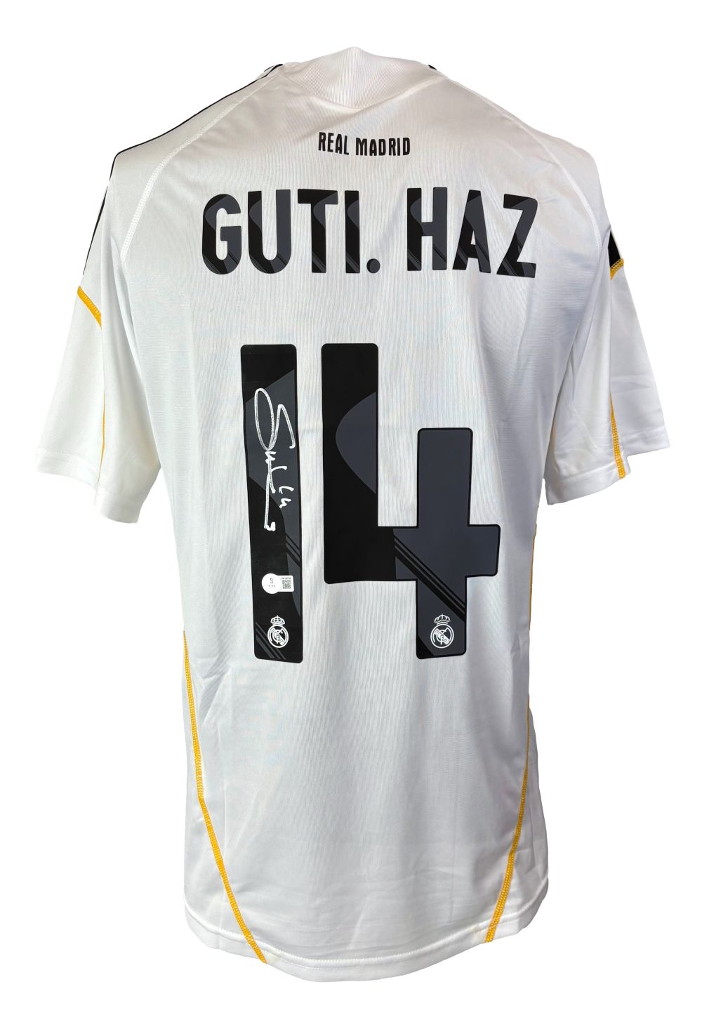 Guti Hernandez Signed Real Madrid Adidas Soccer Jersey BAS