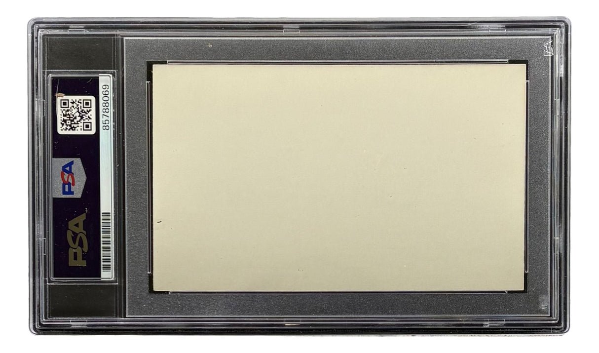Hank Greenberg Detroit Tigers Signed In Blue Index Card PSA/DNA