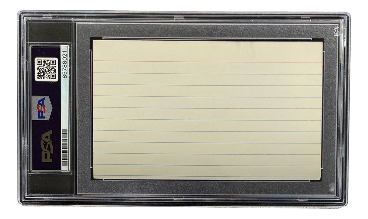 Hank Greenberg Detroit Tigers Signed In Red Index Card 2 PSA/DNA