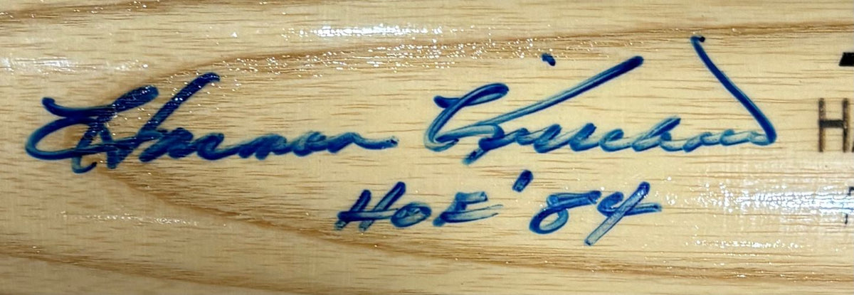 Harmon Killebrew Twins Signed Tan Rawlings Baseball Bat HOF 84 JSA Hologram