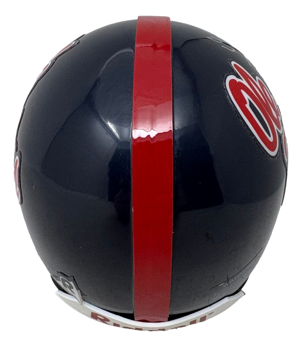 Gene Hickerson Signed Ole Miss Mini Helmet JSA Hologram
