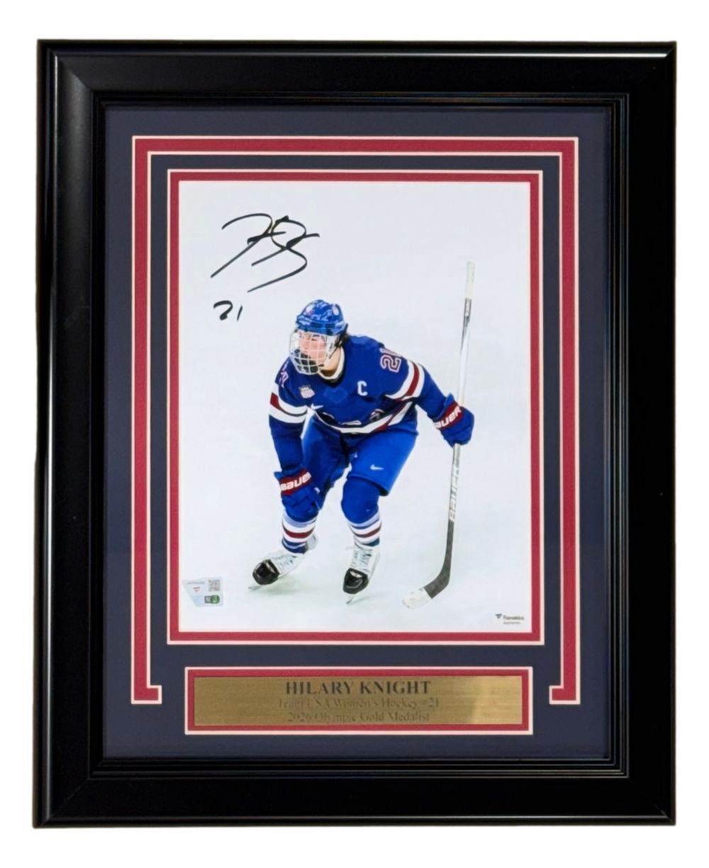 Hilary Knight Signed Framed 8x10 USA Hockey 2026 Olympic Gold Photo Fanatics