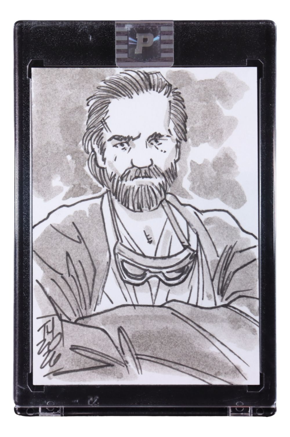 Star Wars Obi-Wan Kenobi Original 1/1 Sketch Card Signed by Artist Tom Hodges