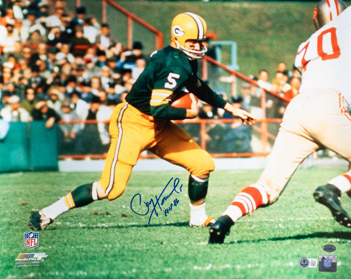 Paul Hornung Signed 16x20 Green Bay Packers Photo HOF 86 BAS
