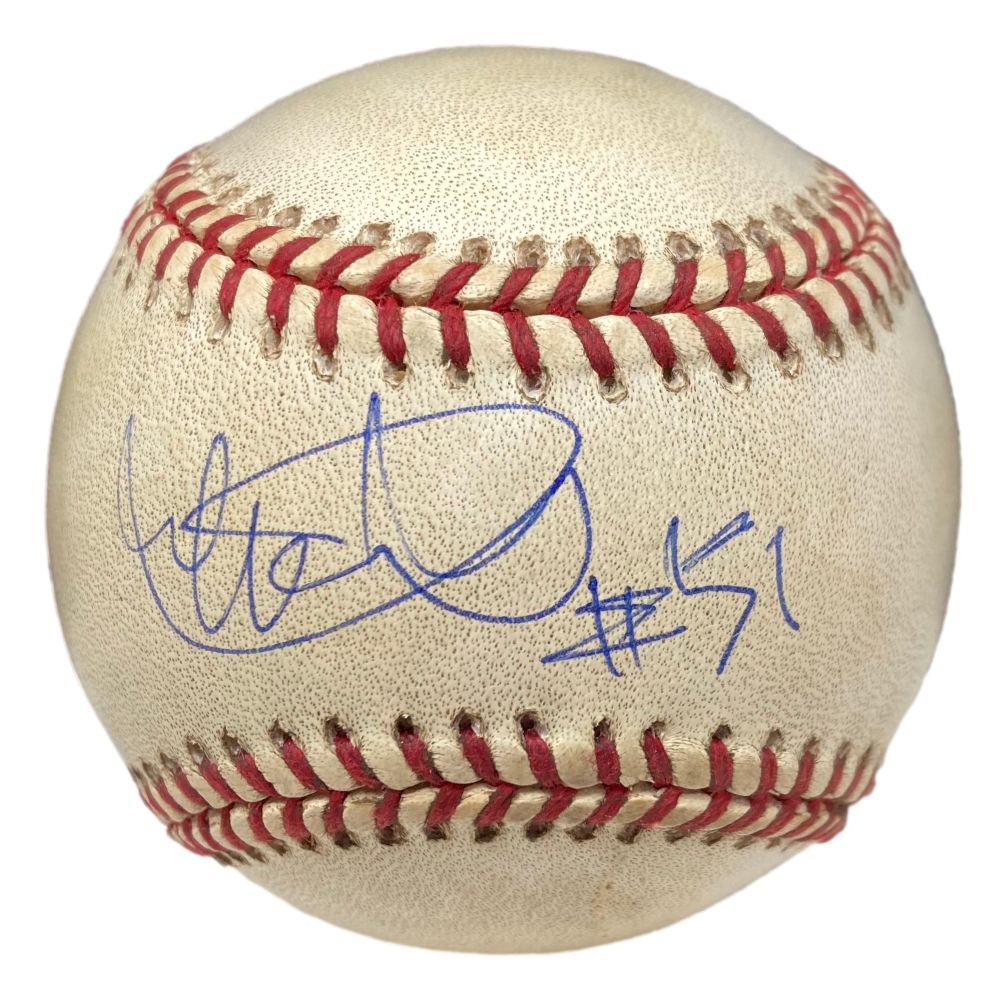 This Sports Integrity Ichiro Suzuki Mariners Signed Game Used Official MLB Baseball features his autograph with "51" and includes PSA/DNA authentication (AP43646).