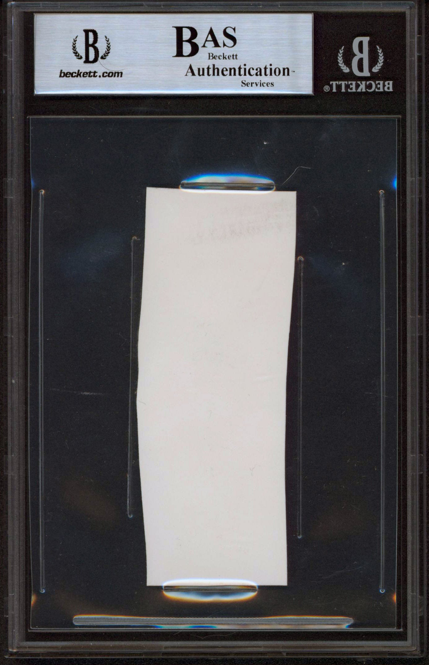 Harrison Ford Star Wars "All Best Wishes" Signed 1.5x4.25 Cut Signature BAS Slab