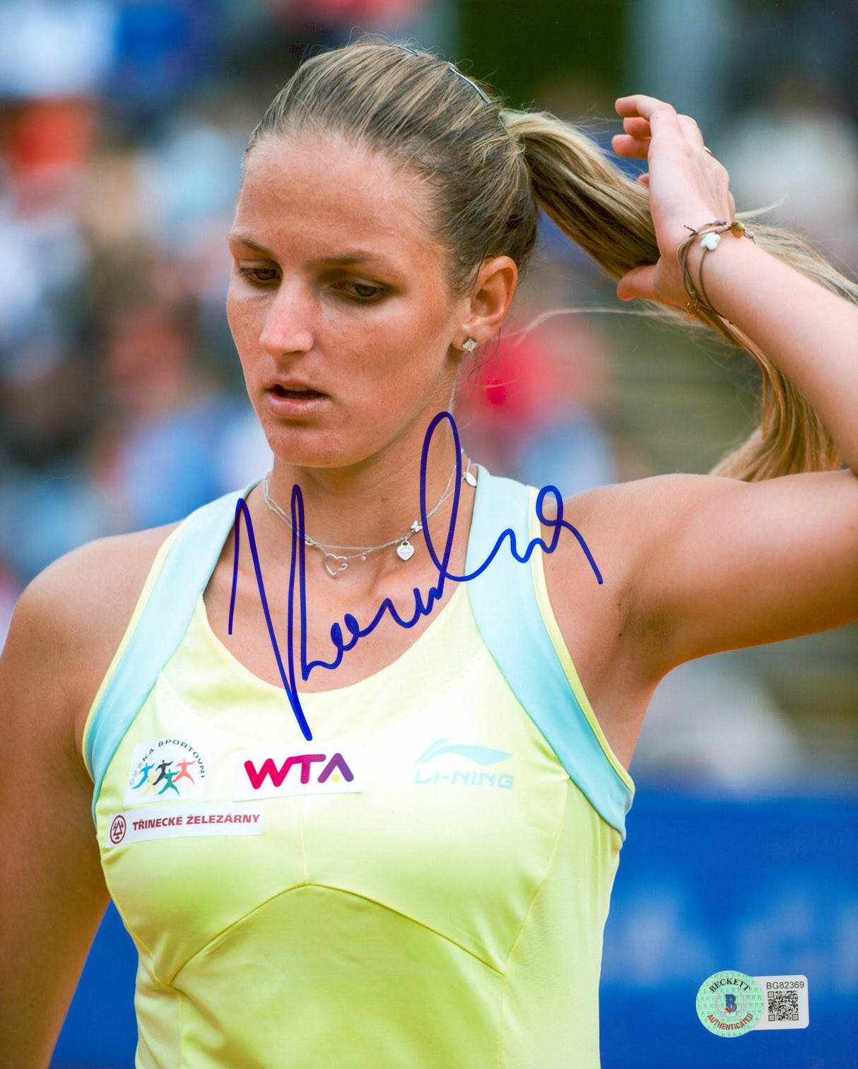 Karolina Pliskova Authentic Signed 8x10 Photo Autographed BAS #BG82369