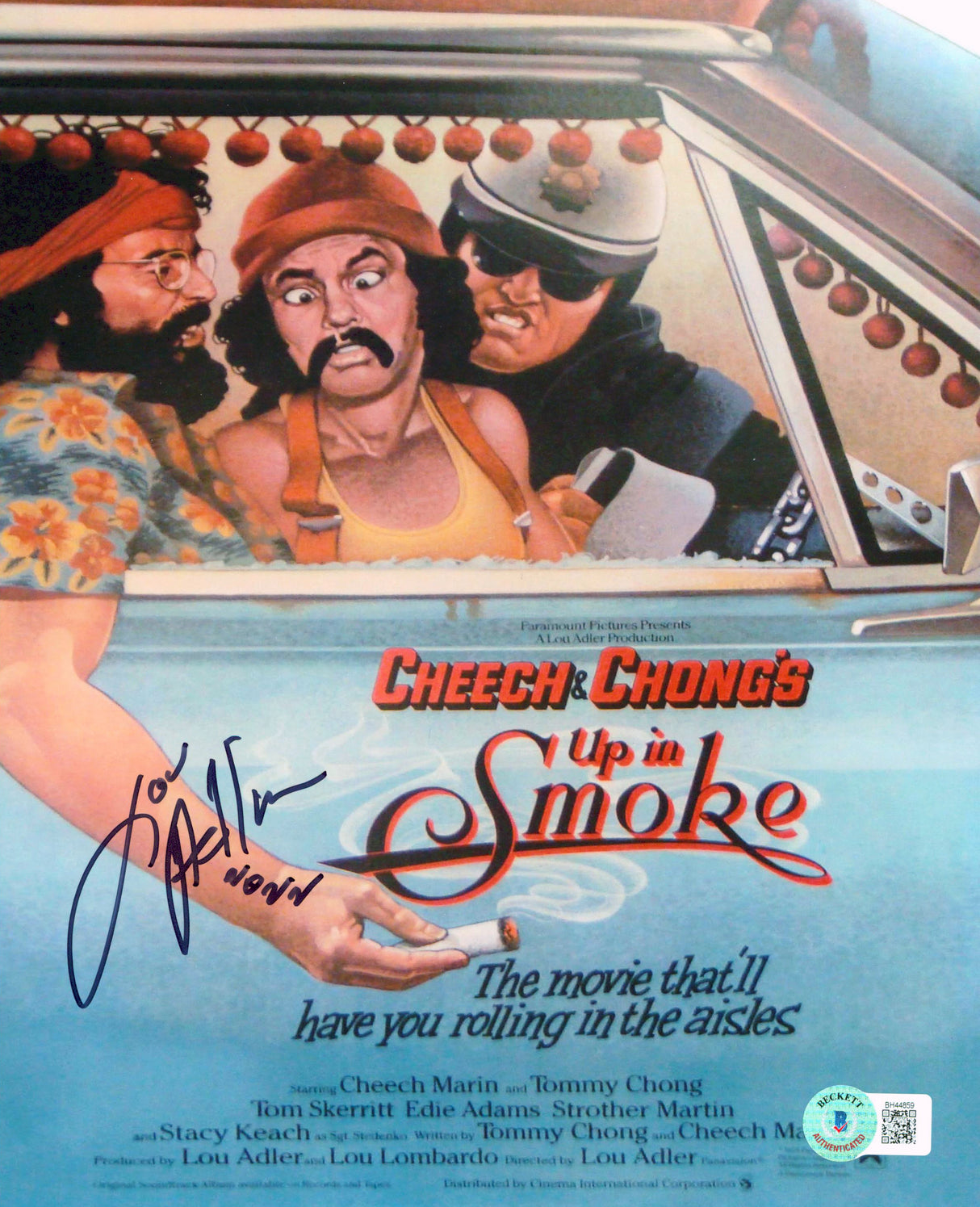 Lou Adler Cheech & Chong's Up In Smoke Authentic Signed 8x10 Photo BAS #BH44859