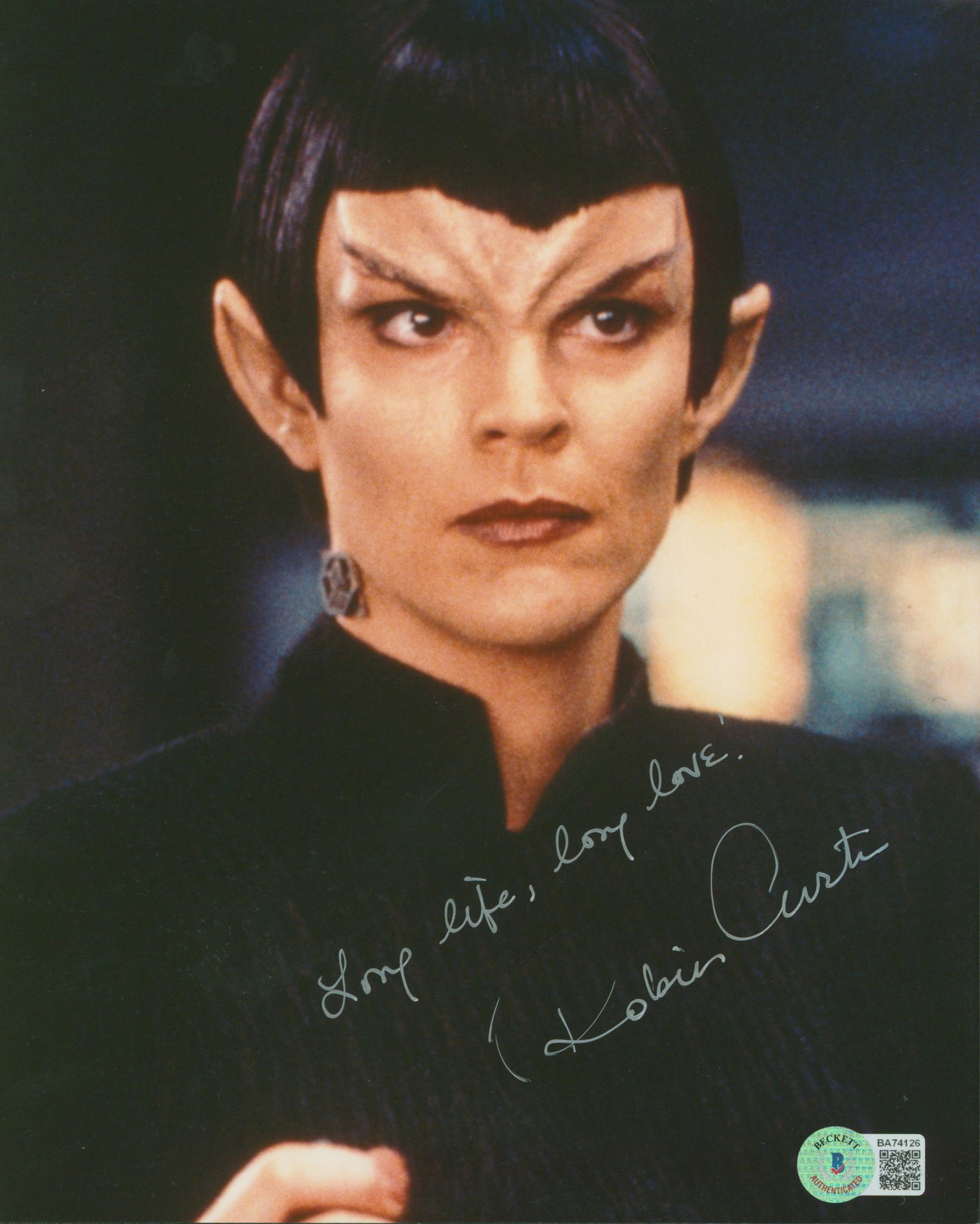 Robin Curtis Star Trek The Next Generation Signed 8x10 Photo BAS #BA74126