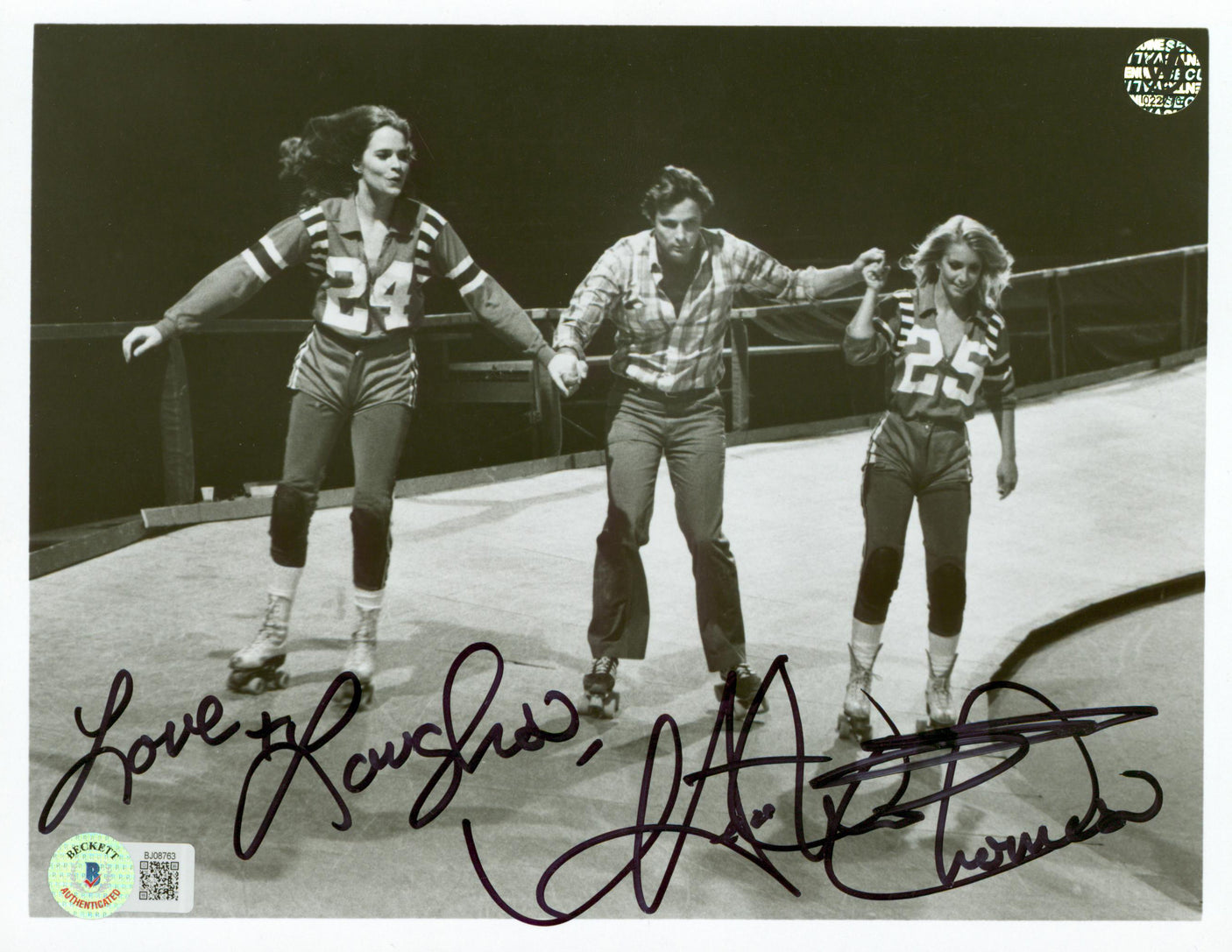 Heather Thomas The Fall Guy "Love & Laughs" Signed 9x7 Photo BAS #BJ08763