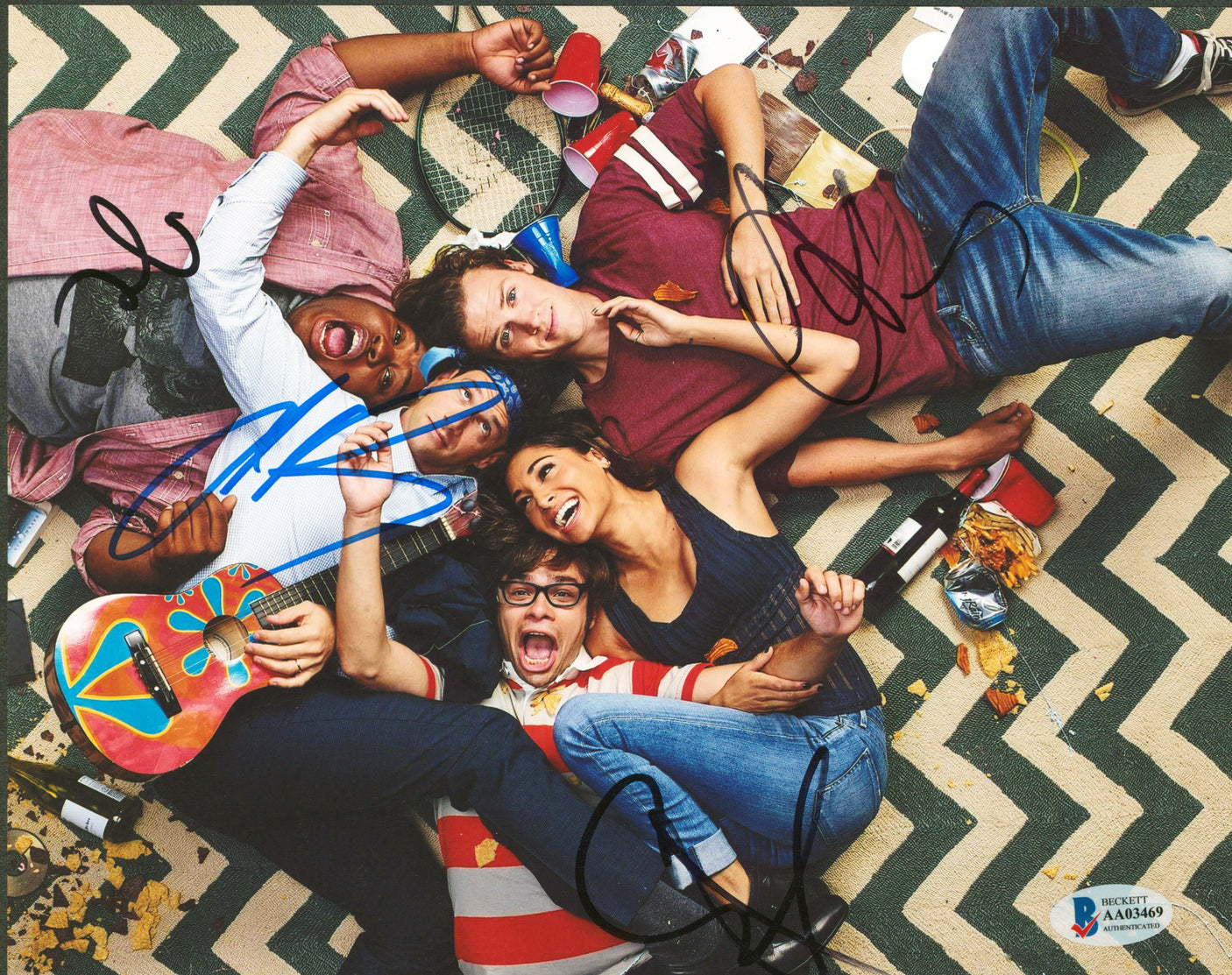 Cooper Barrett's Guide To Surviving Life (4) Signed 8x10 Photo BAS #AA03469