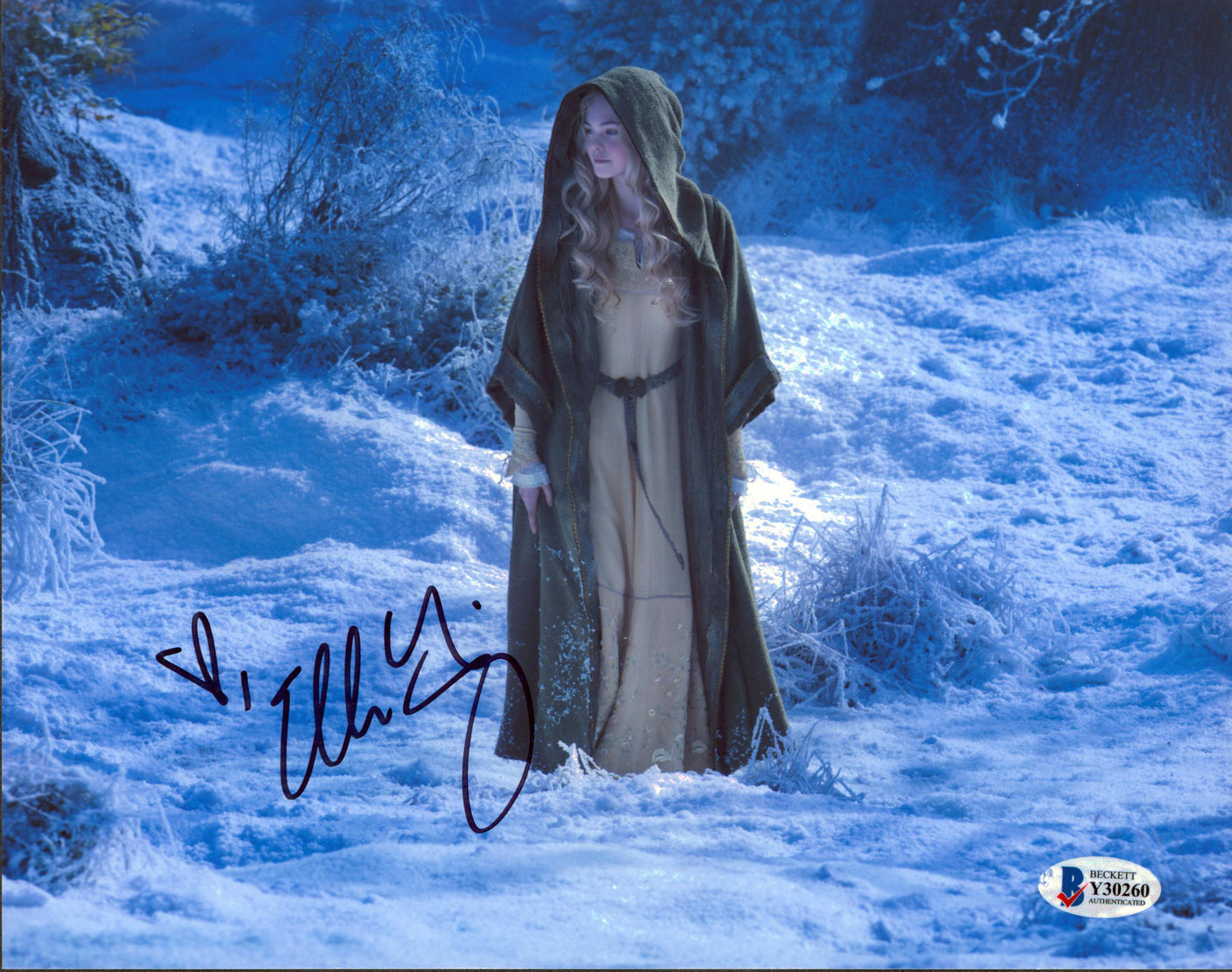 Elle Fanning Maleficent Authentic Signed 8x10 Photo Autographed BAS #Y30260