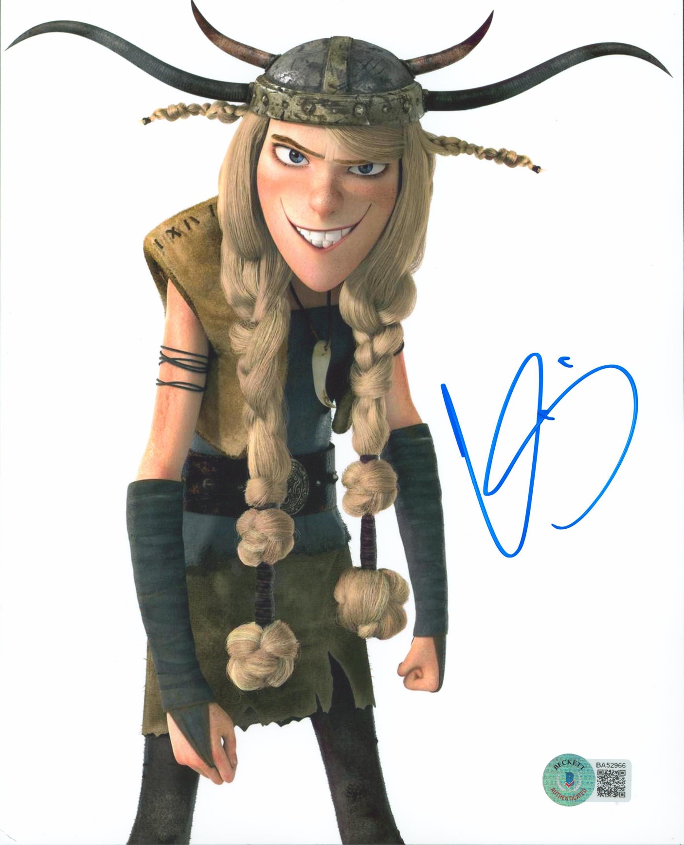Kristen Wiig How to Train Your Dragon Authentic Signed 8x10 Photo BAS #BA52966