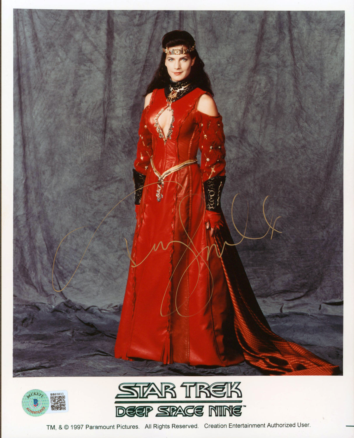 Terry Farrell Star Trek Deep Space Nine Authentic Signed 8x10 Photo BAS #BB83033