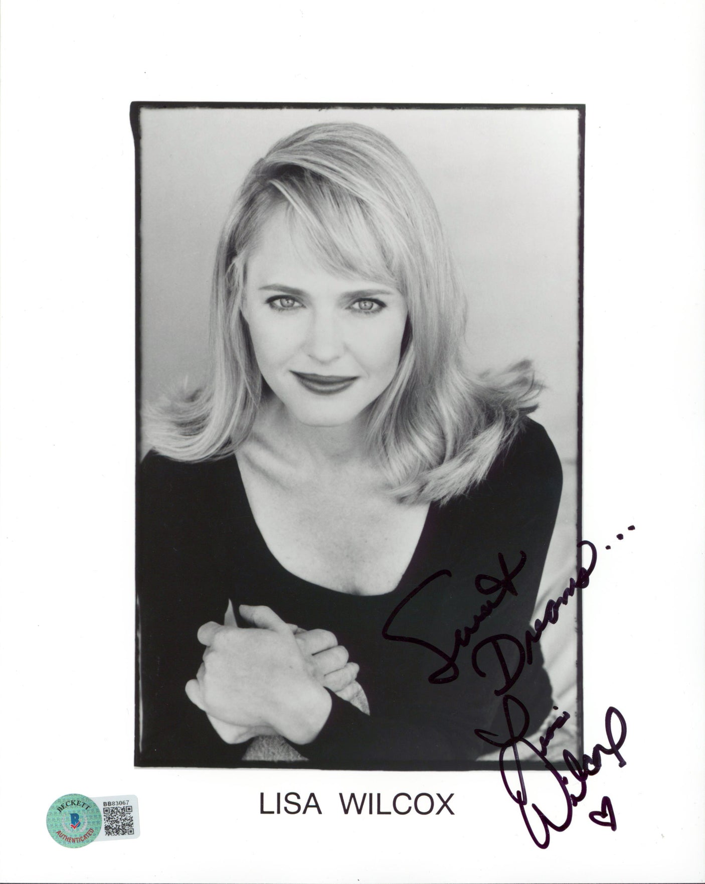 Lisa Wilcox Nightmare On Elm St "Sweet Dreams" Signed 8x10 Photo BAS #BB83067