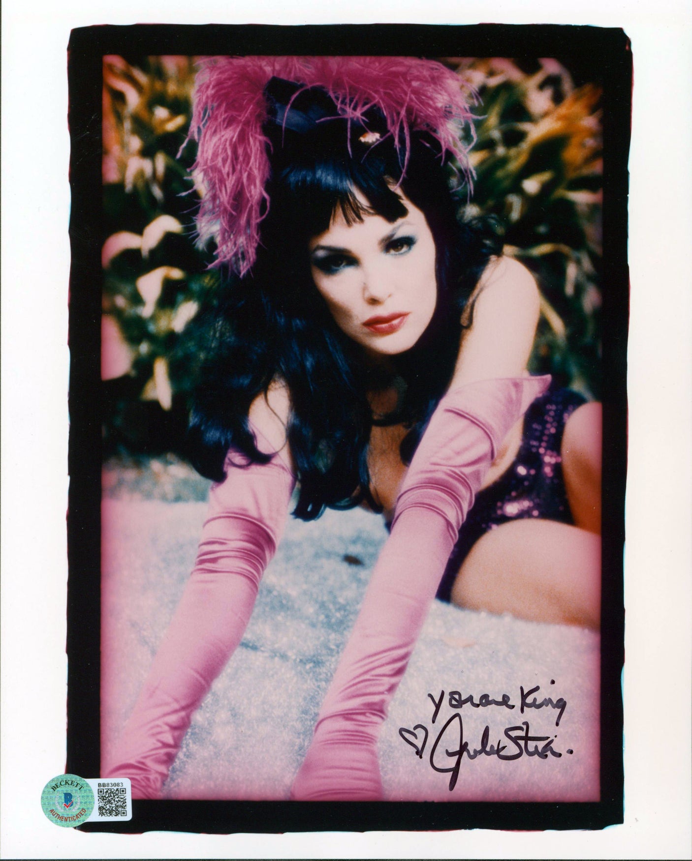 Julie Strain "You Are King" Signed 8x10 Sexy Photo Deceased BAS #BB83083