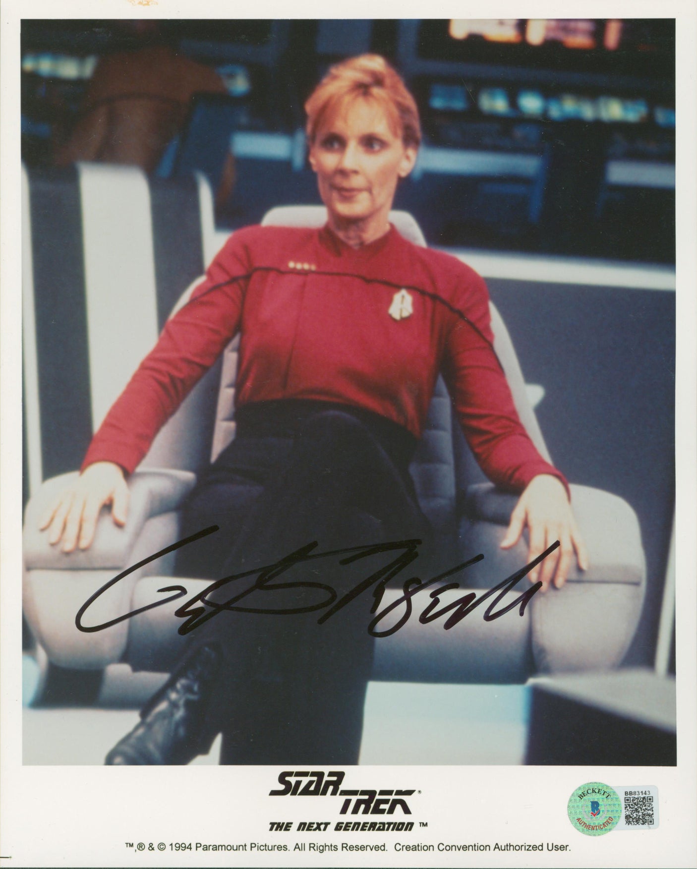 Gates McFadden Star Trek The Next Generation Signed 8x10 Photo BAS #BB83143