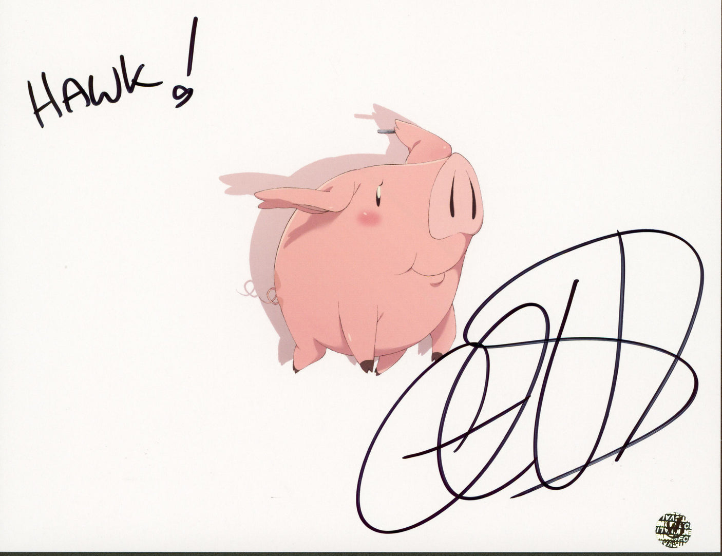 Cristina Vee Seven Deadly Sins "Hawk!" Signed 8.5x11 Photo Wizard World