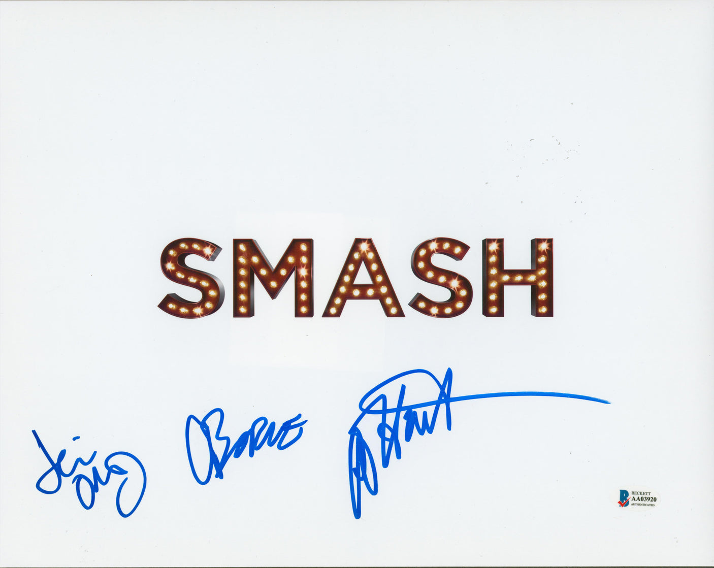 Smash (3) Borle, Odom Jr. & Harada Authentic Signed 11x14 Photo BAS #AA03920