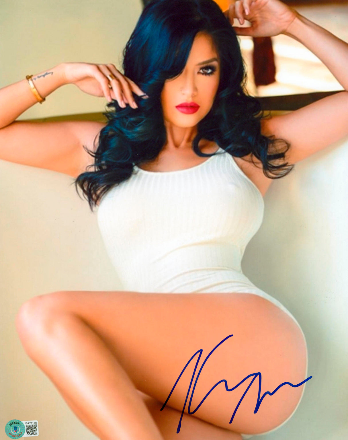 Kim Lee Bling Empire Authentic Signed 11x14 Sexy Photo Autographed BAS #BA75138