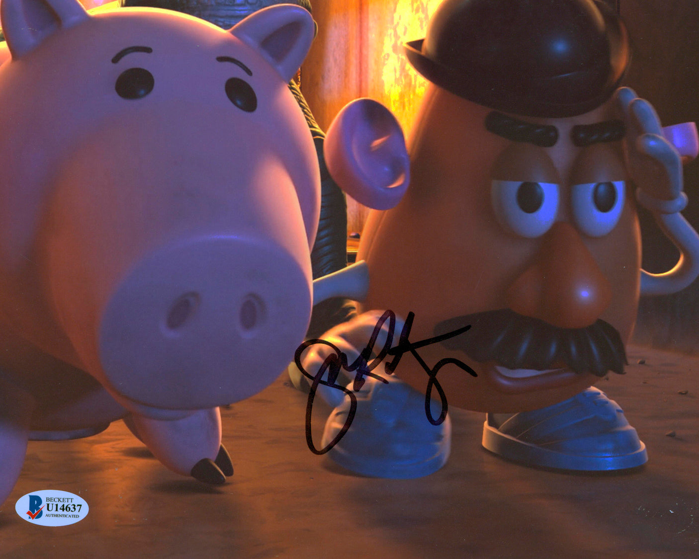John Ratzenberger Toy Story Authentic Signed 8x10 Photo Autographed BAS #U14637