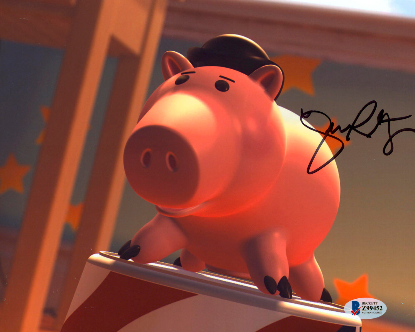 John Ratzenberger Toy Story Authentic Signed 8x10 Photo Autographed BAS #Z99452