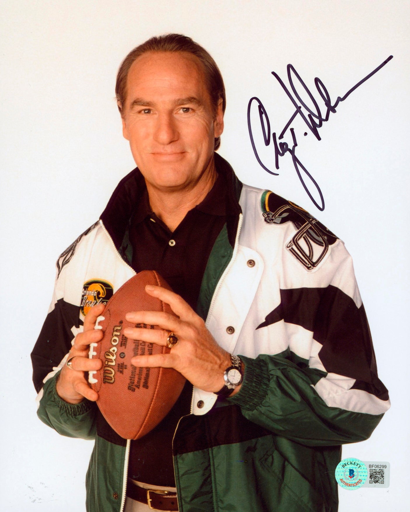 Craig T. Nelson Coach Authentic Signed 8x10 Photo Autographed BAS #BF06299