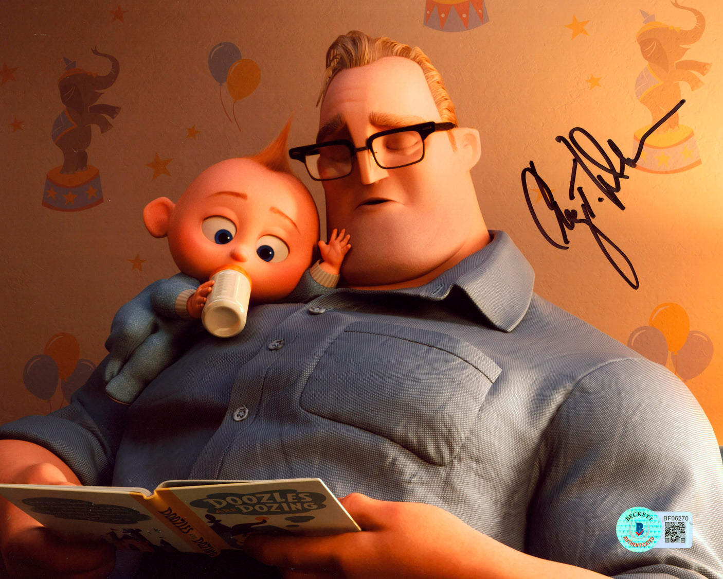 Craig T. Nelson The Incredibles Authentic Signed 8x10 Photo BAS #BF06270