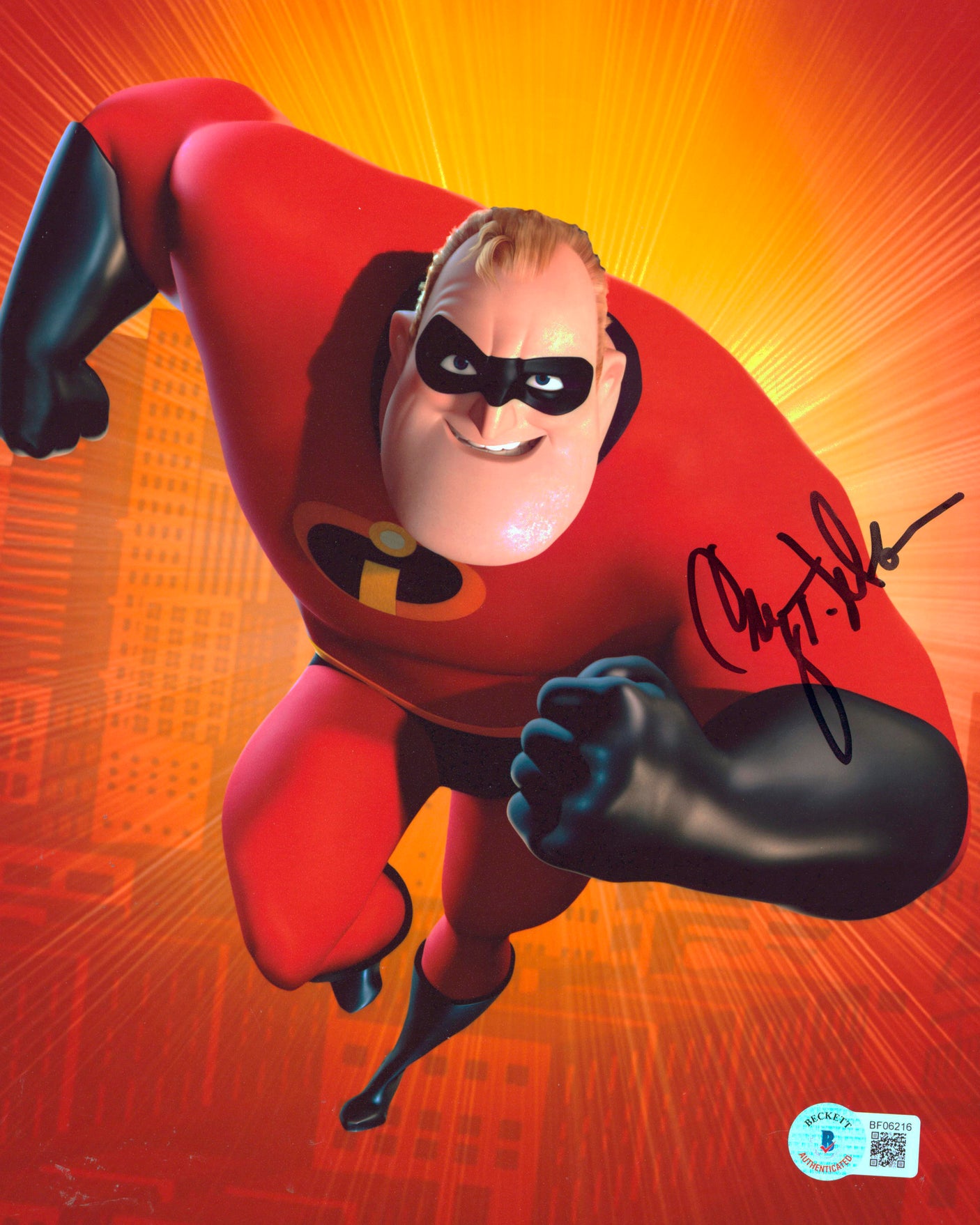 Craig T. Nelson The Incredibles Authentic Signed 8x10 Photo BAS #BF06216