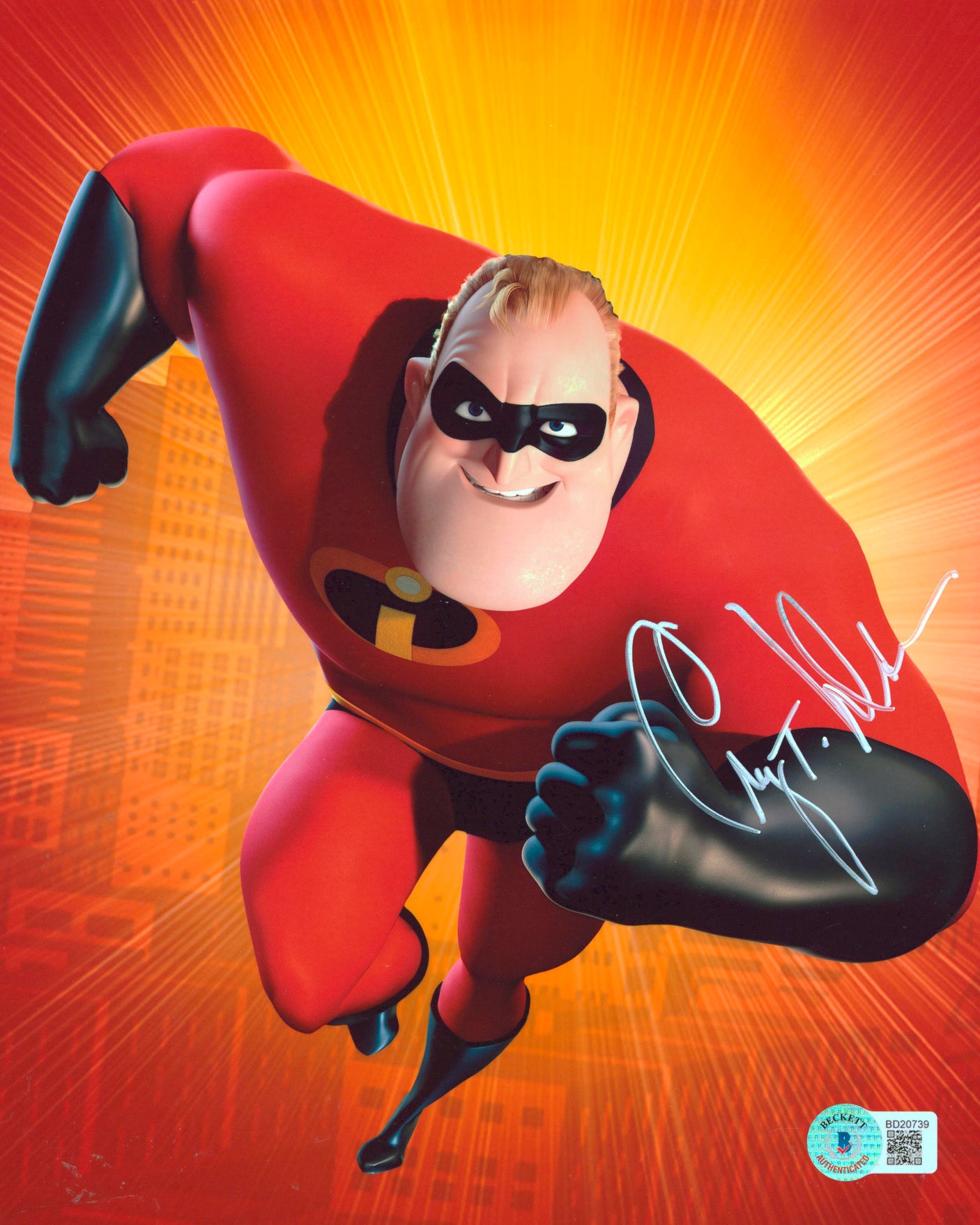 Craig T. Nelson The Incredibles Authentic Signed 8x10 Photo BAS #BD20739