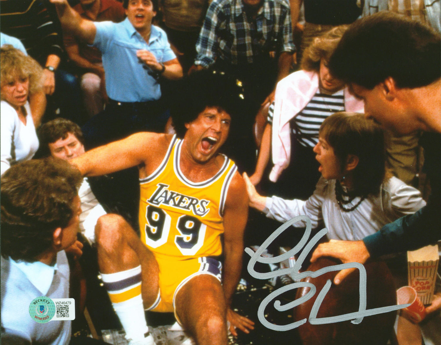 Chevy Chase Fletch Authentic Signed 8x10 Horizontal On Ground Photo BAS Witness
