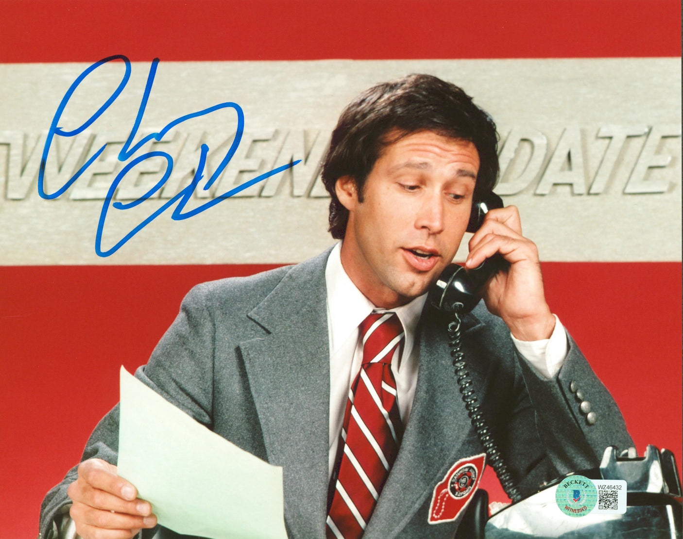 Chevy Chase Saturday Night Live Authentic Signed 8x10 Photo BAS Witnessed 29