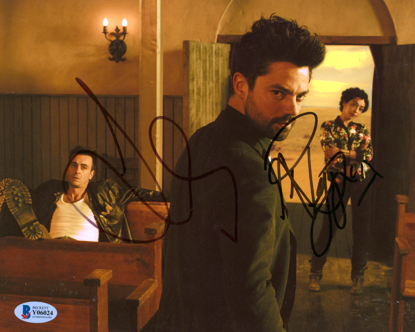 Dominic Cooper & Joe Gilgin Preacher Authentic Signed 8x10 Photo BAS #Y06024
