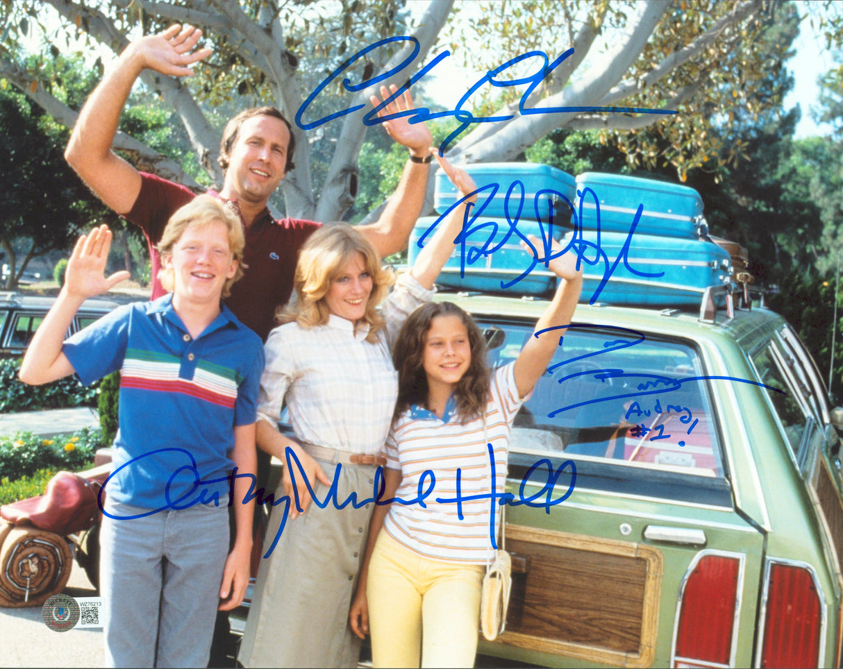 Vacation (4) Chase, D'Angelo, Hall & Barron Signed 11x14 Photo BAS Witnessed 10
