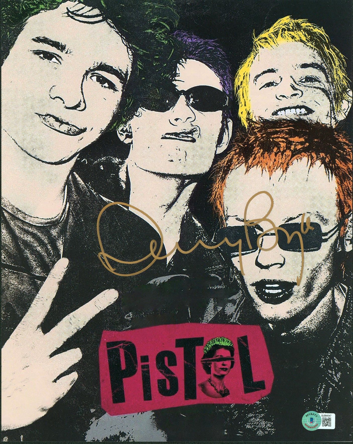 Danny Boyle Pistol Authentic Signed 11x14 Photo Autographed BAS #BJ084547