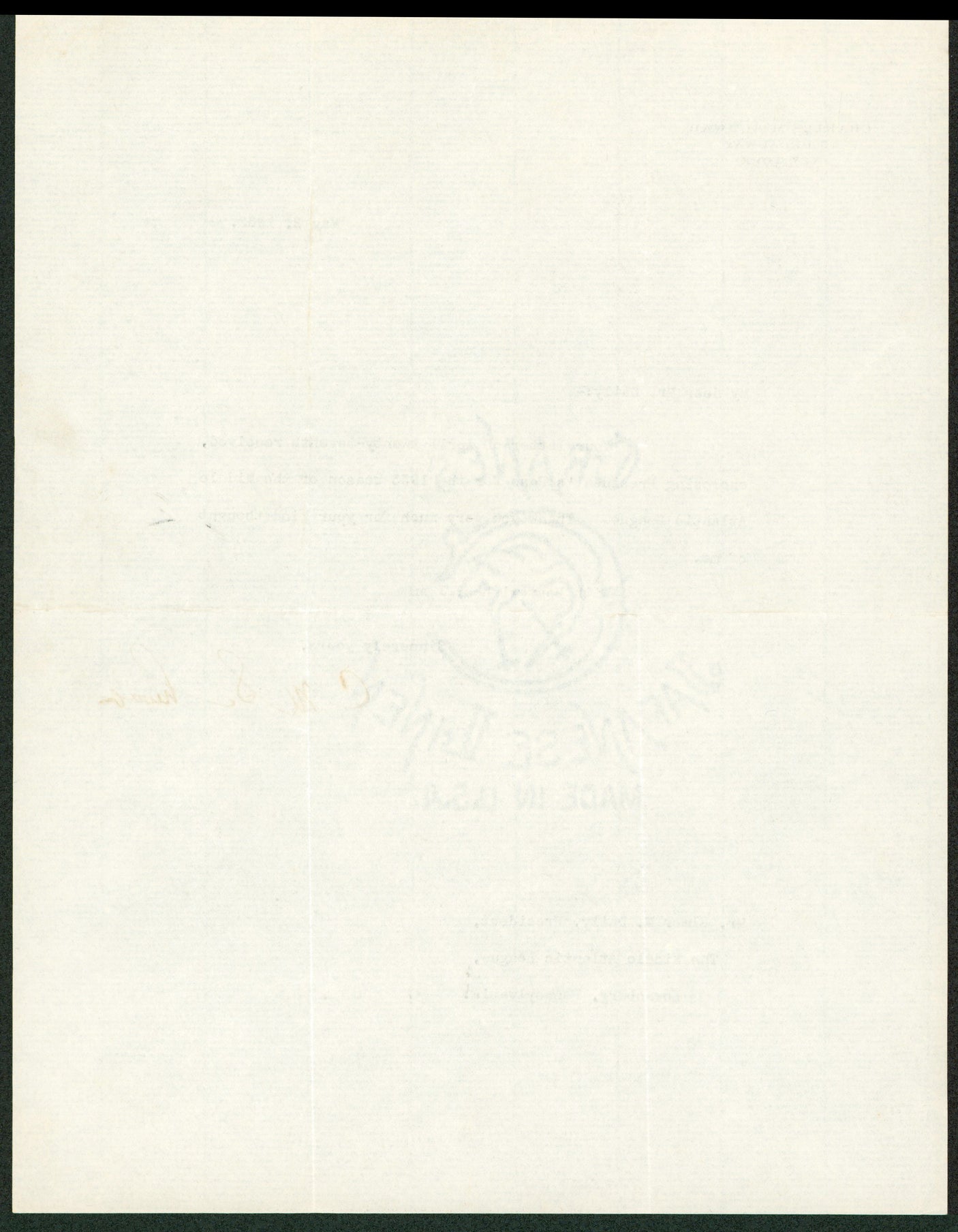 Charles Schwab Authentic Signed 8.5x11 Letter Dated May 2, 1933 BAS #AB76490