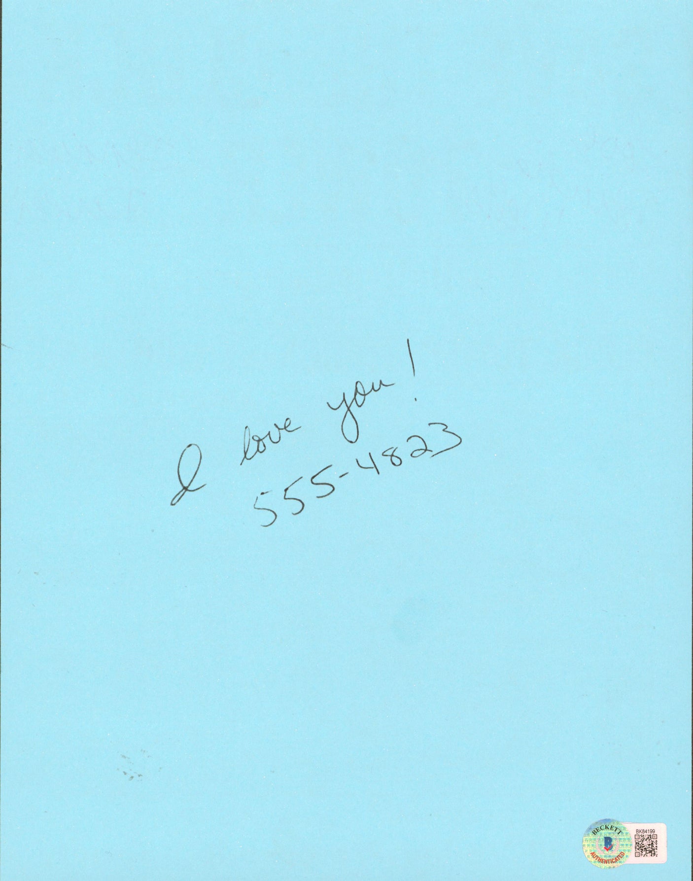 Claudia Wells Back To The Future Signed Replica Save The Clock Tower Flyer BAS