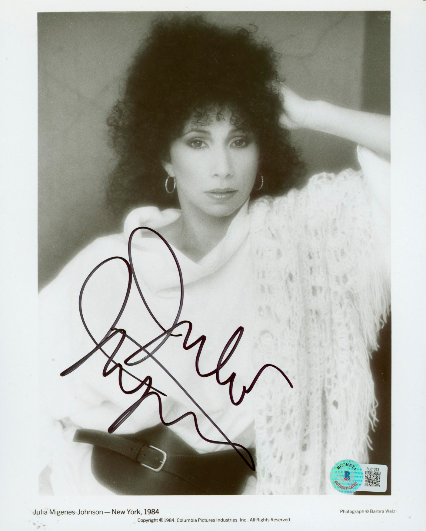 Julia Migenes Carmen Authentic Signed 8x10 Photo Autographed BAS #BL81313
