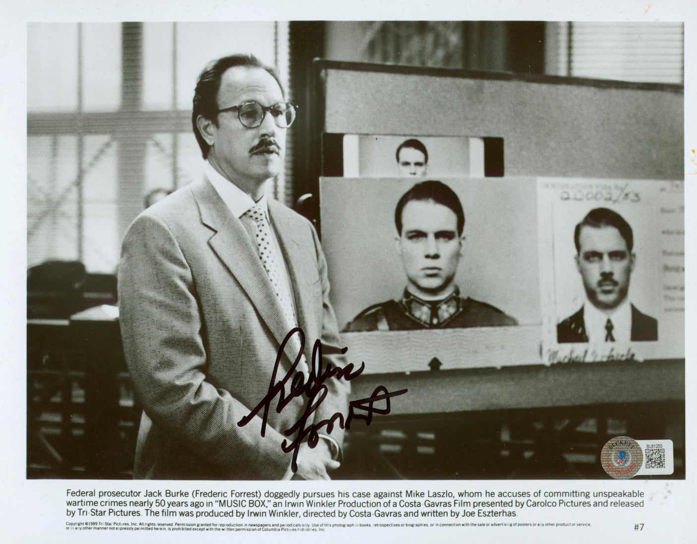 Frederic Forrest Music Box Authentic Signed 8x10 Photo Autographed BAS #BL81255