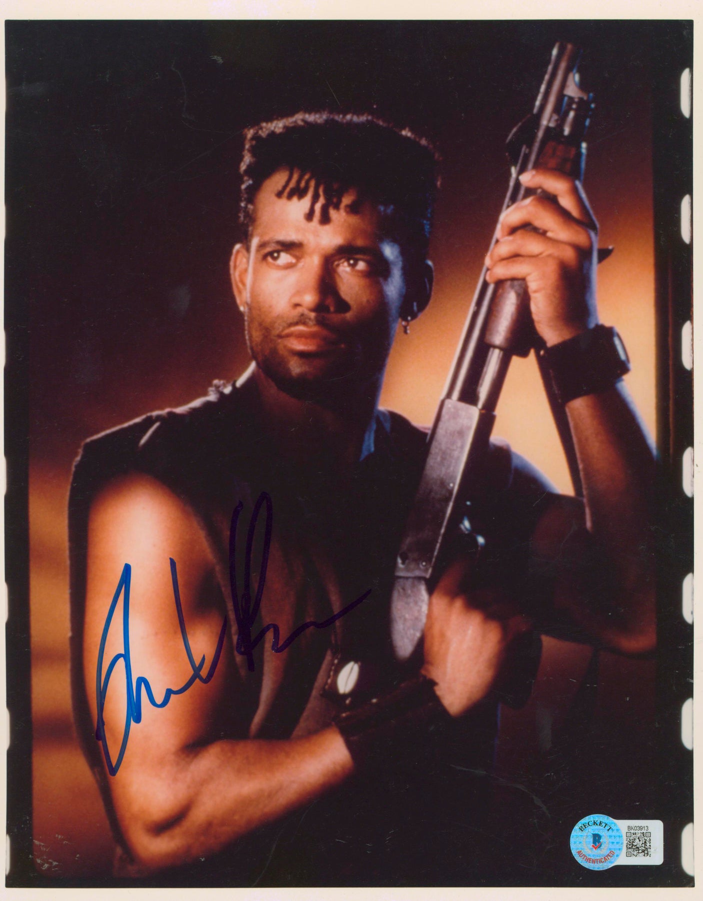 Mario Van Peebles Gunmen Authentic Signed 8x10 Photo Autographed BAS #BK03913