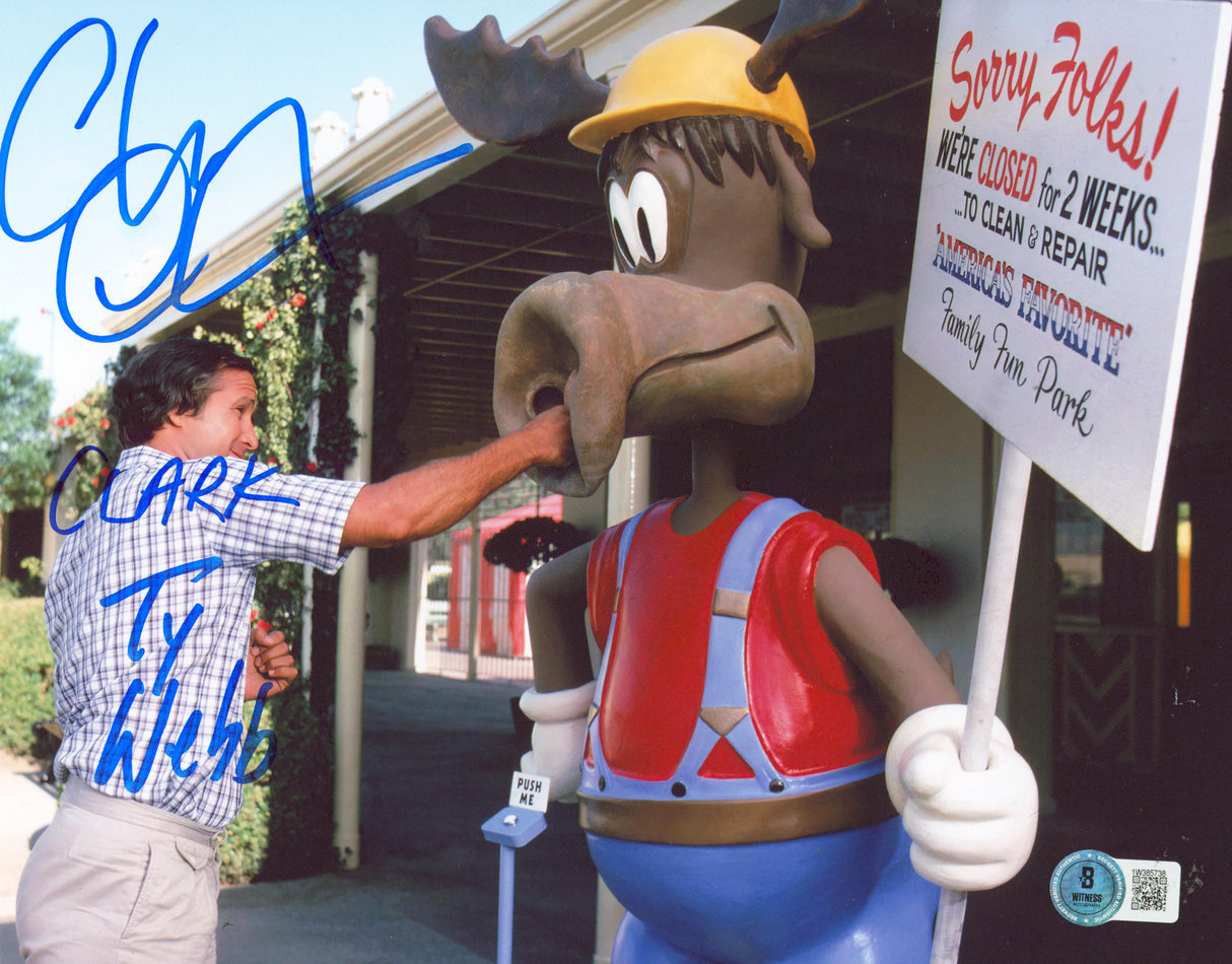 Chevy Chase Vacation "Clark, Ty Webb" Authentic Signed 8x10 Photo BAS #1W385738