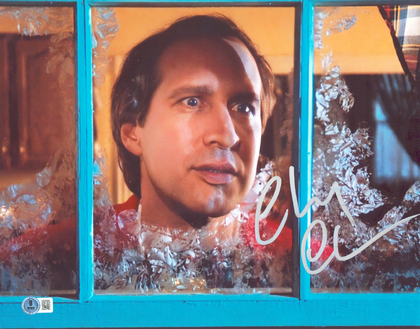 Chevy Chase Christmas Vacation Authentic Signed 11x14 Photo BAS #1W386686