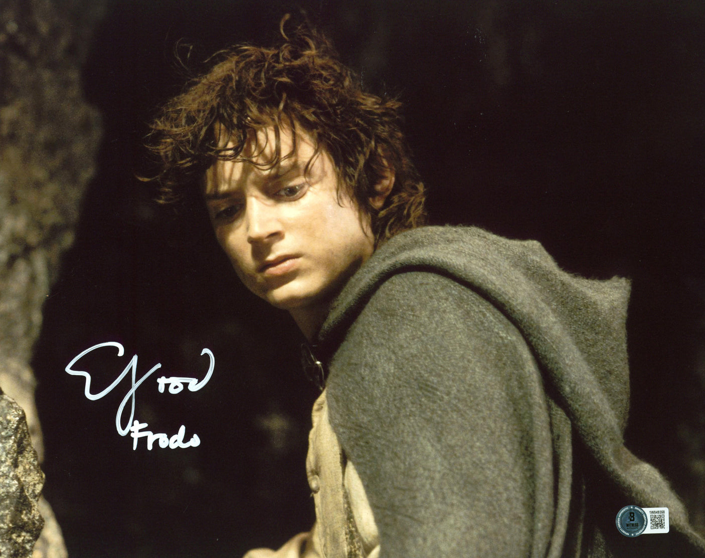 Elijah Wood Lord of the Rings "Frodo" Authentic Signed 11x14 Photo BAS Witness 2