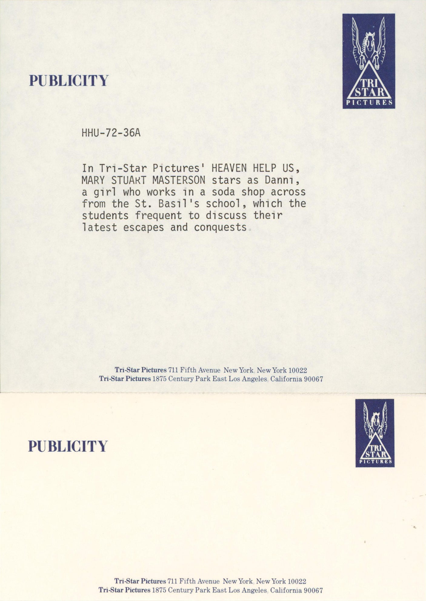 Mary Stuart Masterson Heaven Help Us Authentic Signed 8x10 Photo BAS #BN74514