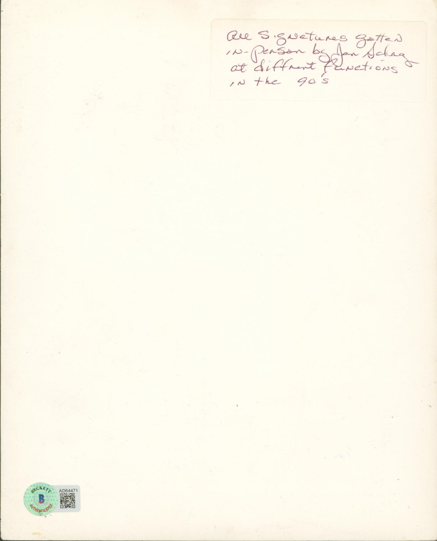 Sweet Hearts Dance (4) Johnson, Sarandon, Perkins, Daniels Signed 8x10 Photo BAS