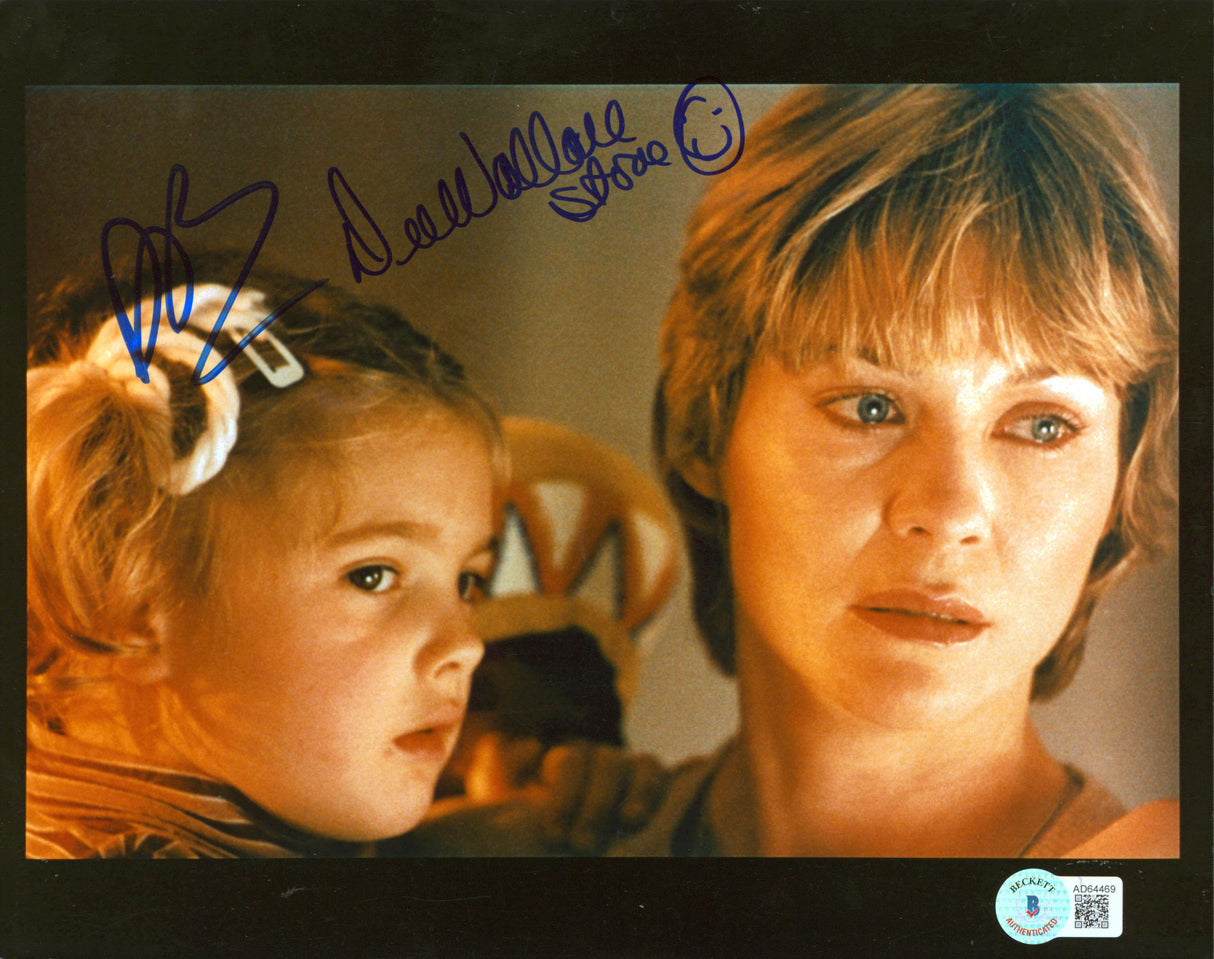 E.T. (4) Spielberg, Barrymore, Thomas & Wallace Signed Framed Display BAS