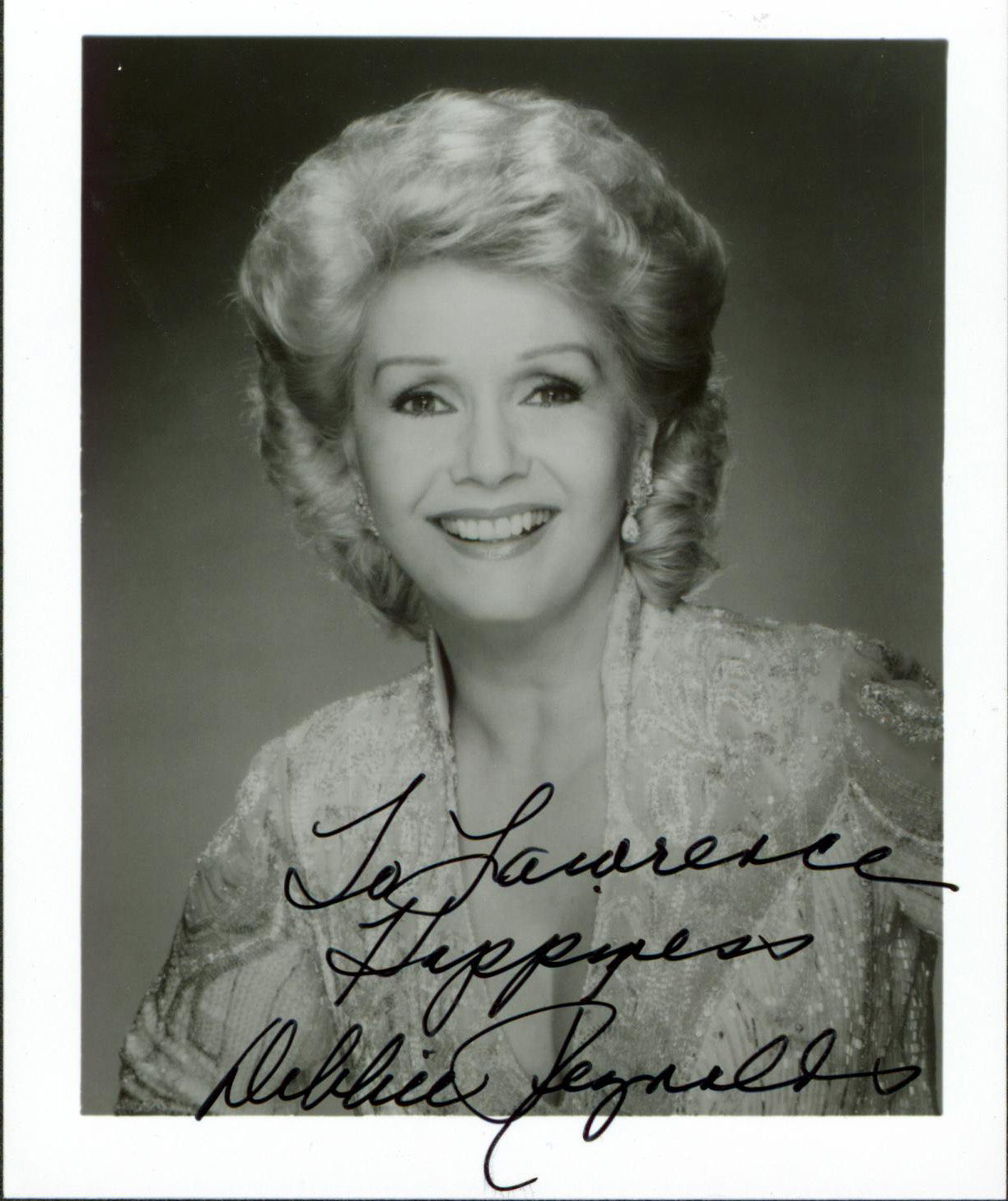 Debbie Reynolds Singin' in the Rain Authentic Signed 4x5 Photo BAS #BN29236