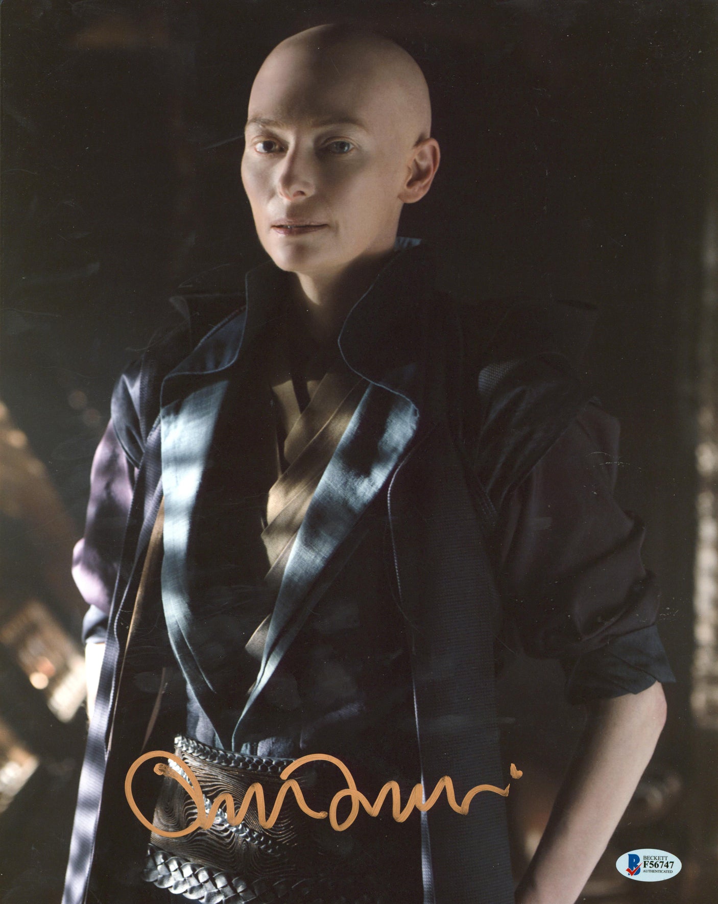 Tilda Swinton Snowpiercer Authentic Signed 11x14 Photo Autographed BAS #F56747