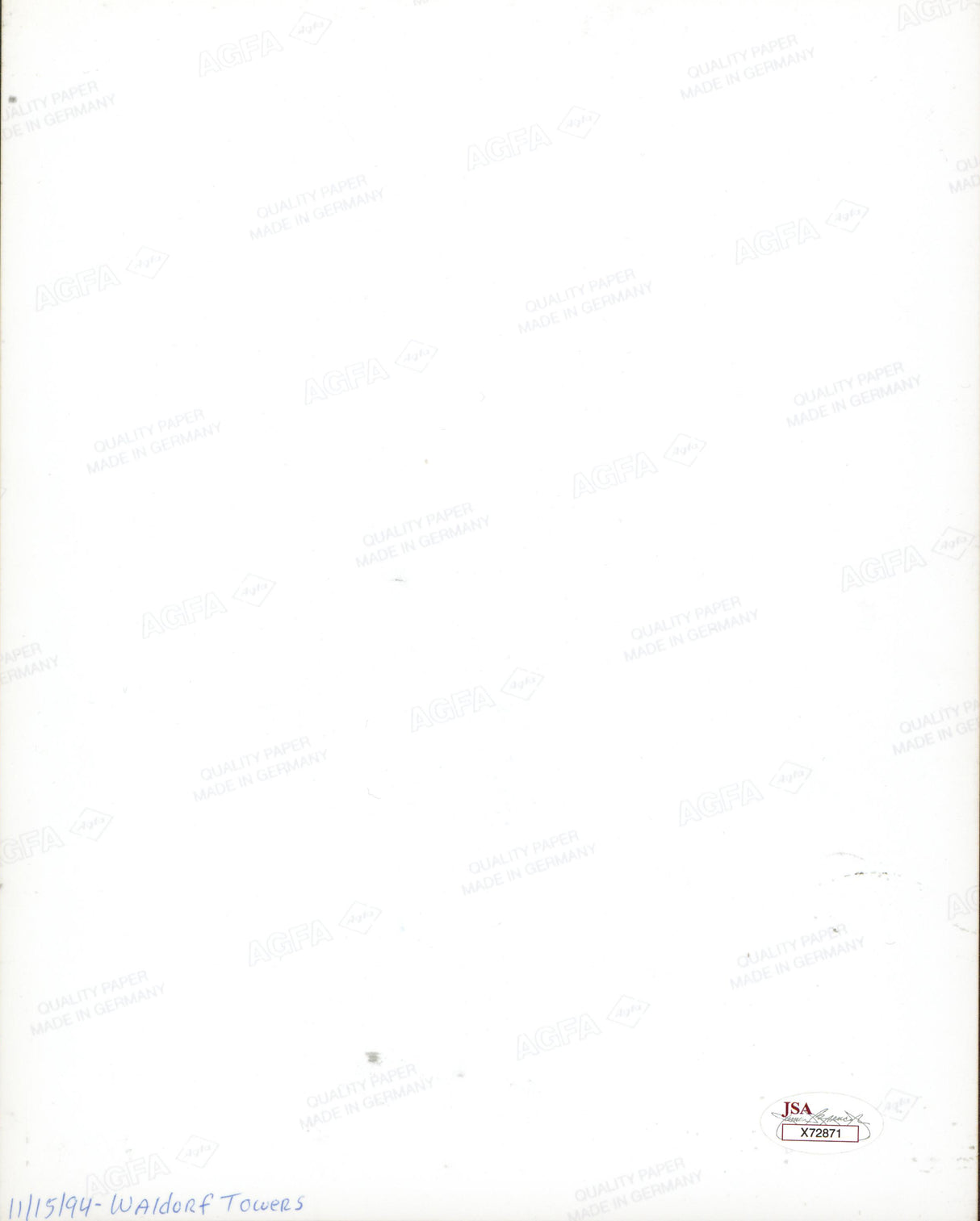 Bob Hope The Tonight Show Authentic Signed 8x10 Photo Autographed BAS #A84716